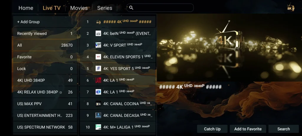 8K VIP IPTV