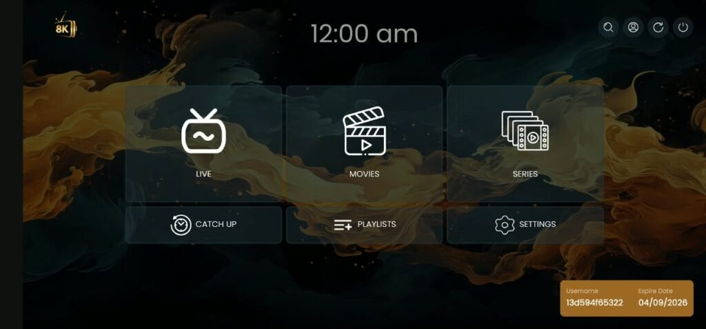 8K IPTV playlist